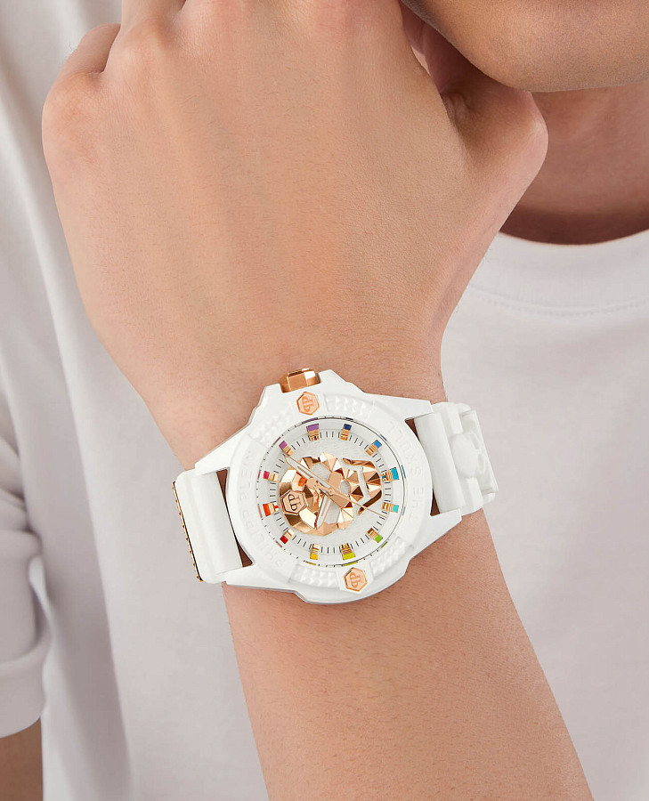 Часы Philipp Plein The Skull Ecoceramic PWUBA0123 — кварцевые, керамика