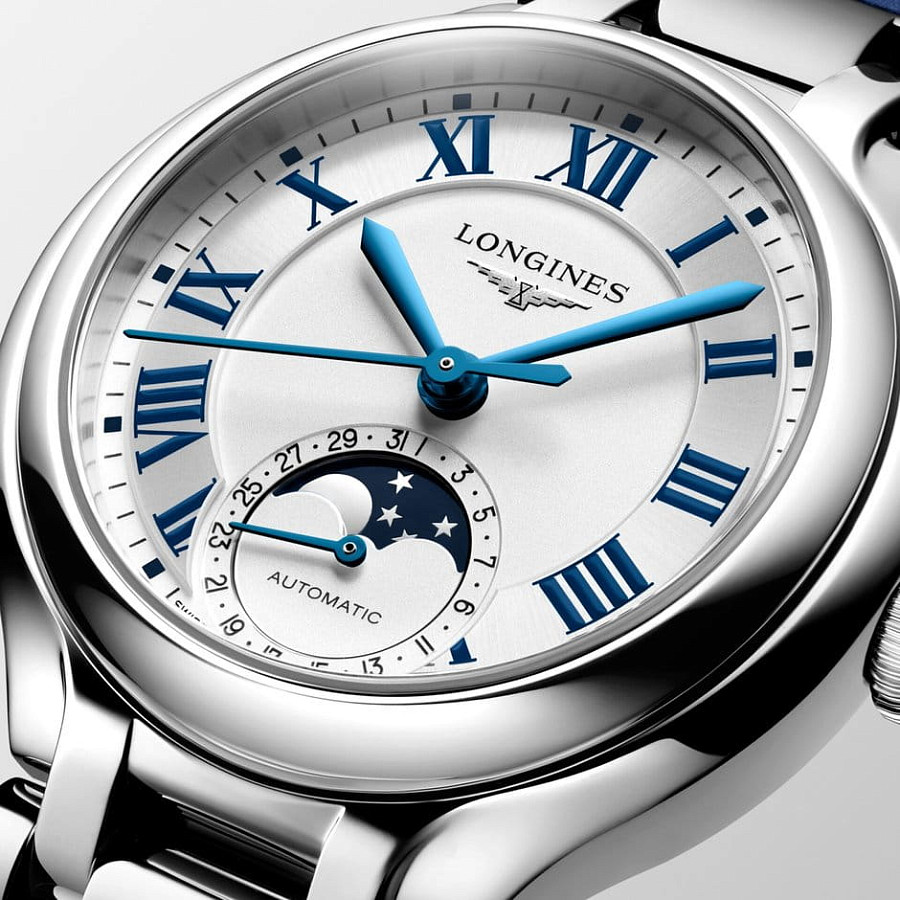 Часы Longines PrimaLuna L8.126.4.71.2 — женские, кожаный