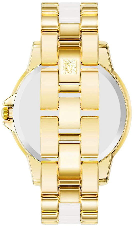 Часы Anne Klein Ceramic Diamond 4120WTGB — кварцевые, металл сталь