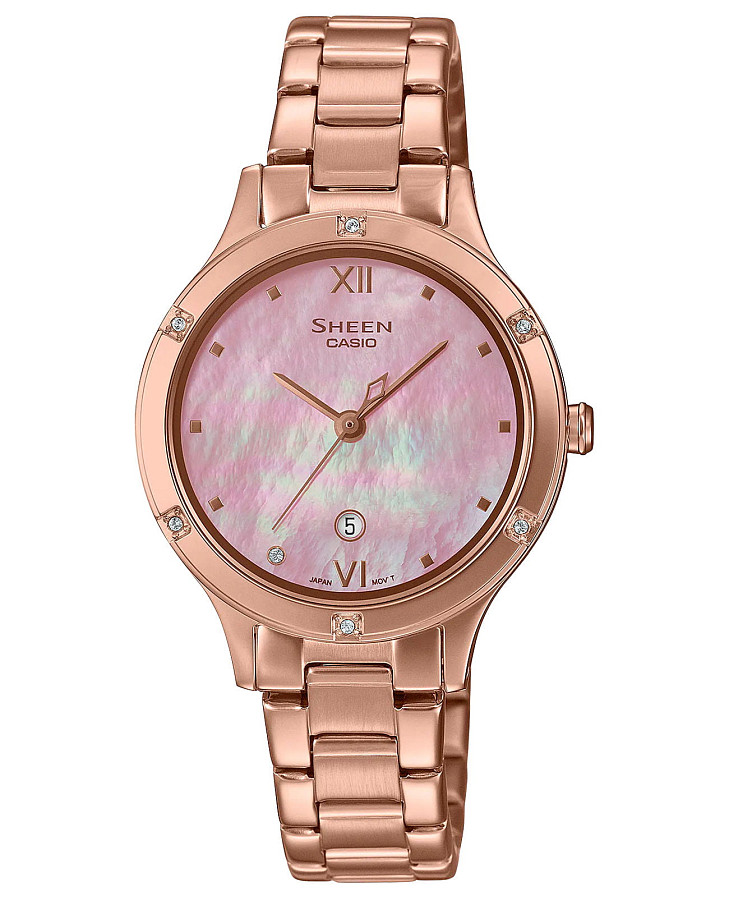 Часы Casio Sheen SHE-4546PG-4A — женские, перламутровый