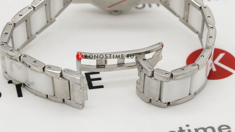 Часы Jacques Lemans High Tech Ceramic 1-2165B — сталь + керамические вставки, женские