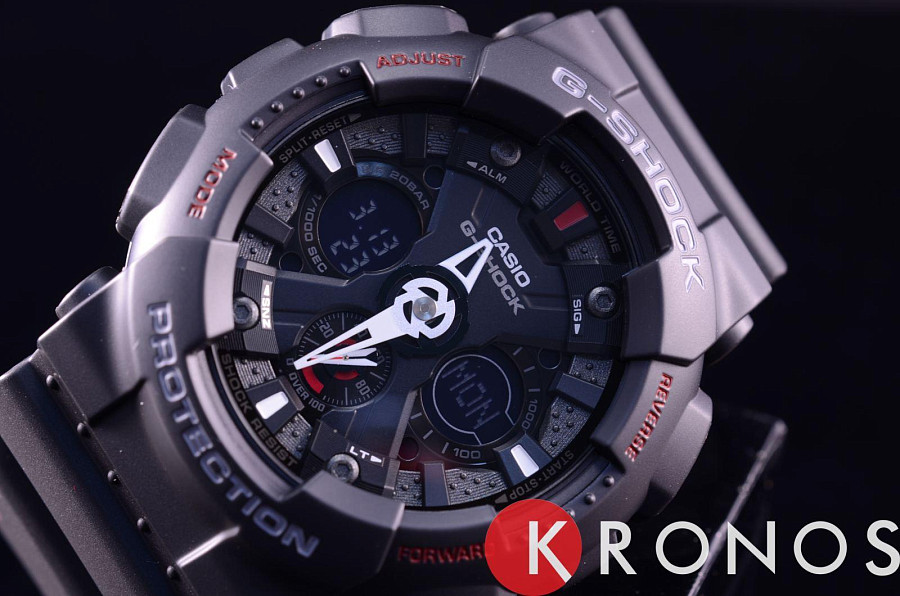 Часы Casio G-Shock GA-120-1A — пластик, Япония