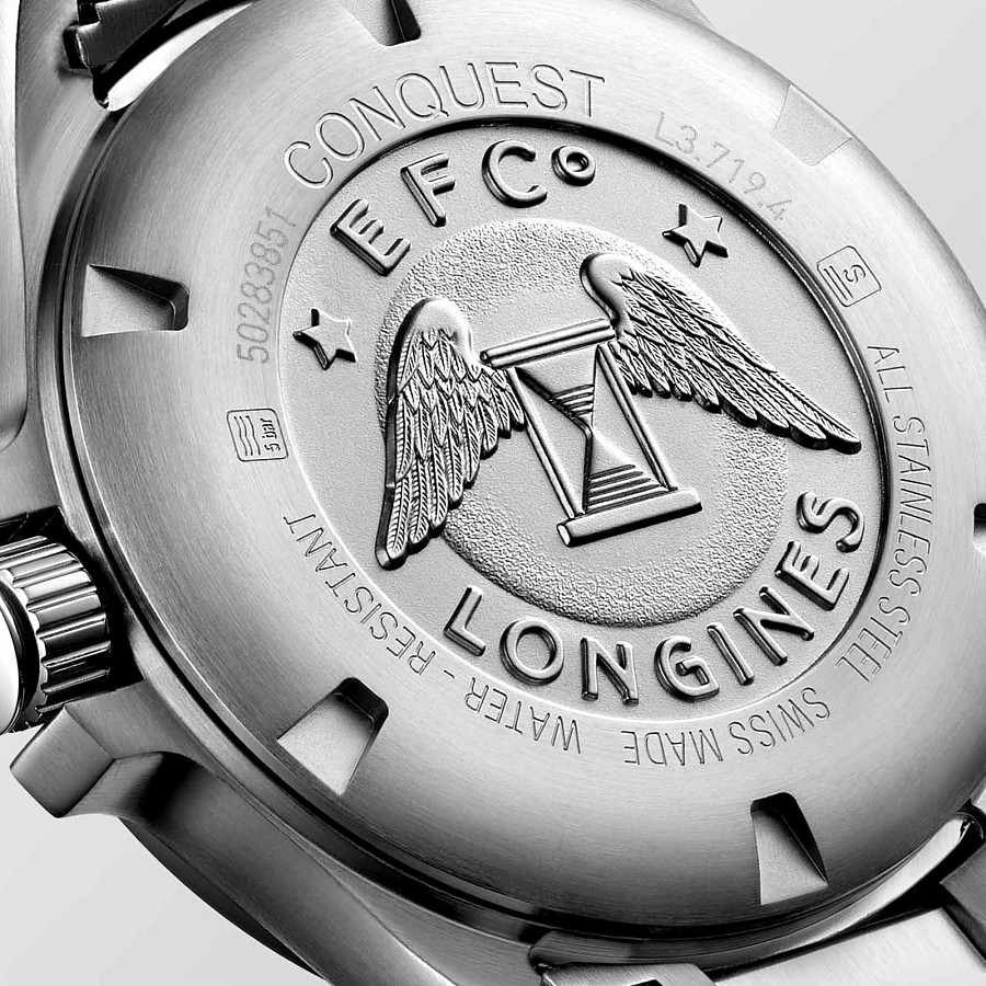 Часы Longines Conquest V.H.P. L3.719.4.56.6 — керамика сталь, Швейцария