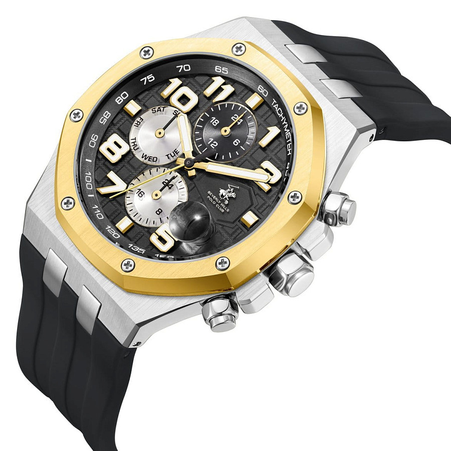 Часы Beverly Hills Polo Club BP3783X.250 — кварцевые, металл сталь