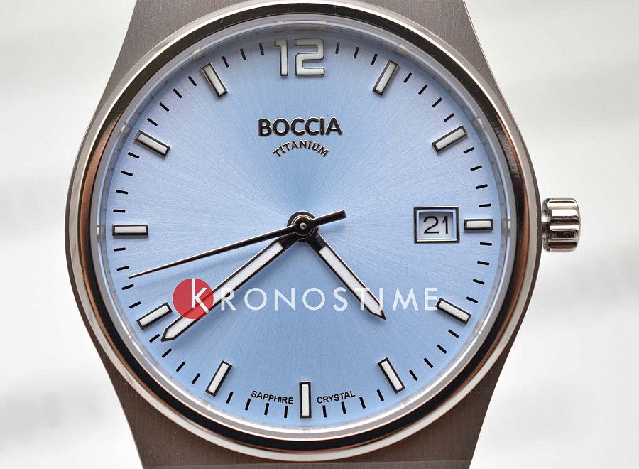 Часы Boccia Titanium Circle-Oval 3357-01 — титан, Германия