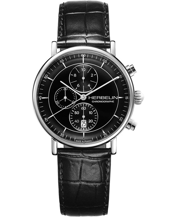 Часы Herbelin Inspiration Chronograph 35647AP14 — мужские, черный