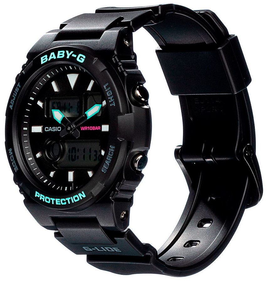 Часы Casio Baby-G BAX-100-1A — пластик, женские