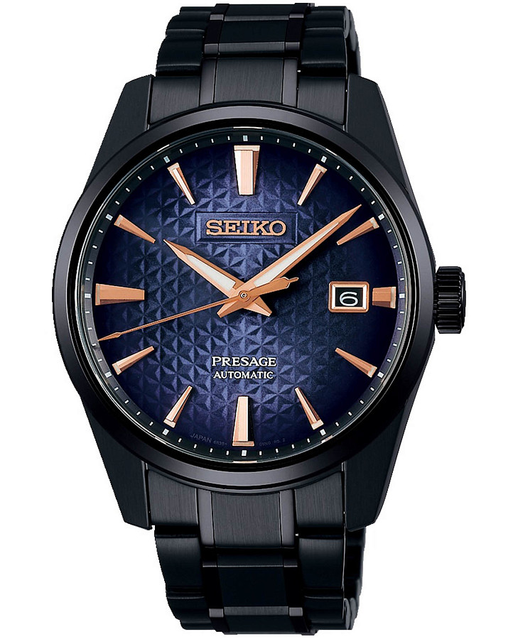 Часы Seiko Presage Sharp Edged Series SPB363 — мужские, синий
