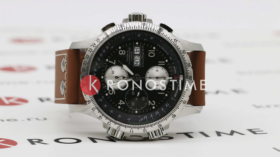 Часы Hamilton Khaki Aviation X Wind Day Date Auto Chrono H77616533 — мужские, артикул H77616533