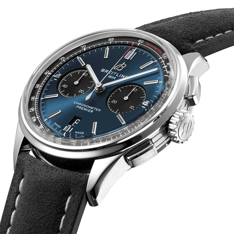 Часы Breitling Premier B01 Chronograph 42 AB0118221C1X4 — механические, сталь металл