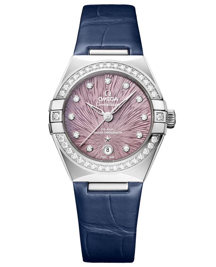 Часы Omega Constellation 131.18.29.20.60.001 — женские, фиолетовый