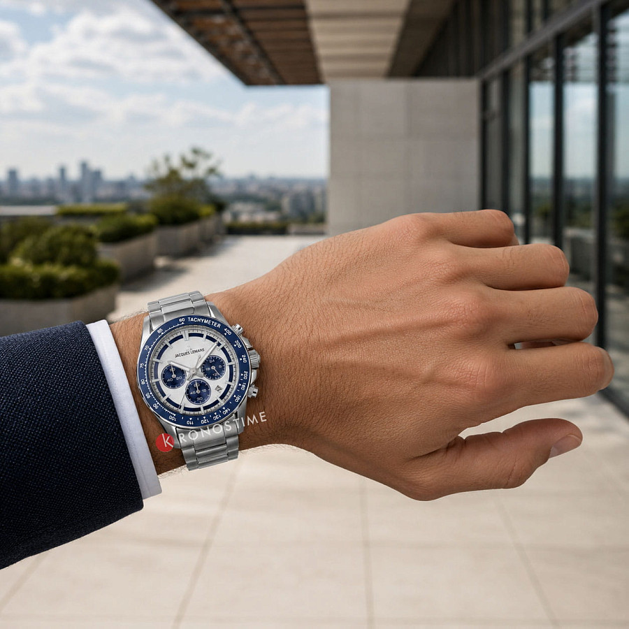 Часы Jacques Lemans Liverpool Diver 1-2207F — нержавеющая сталь, мужские