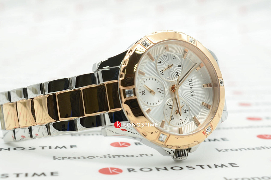 Часы GUESS W0443L4 — кварцевые, сталь металл