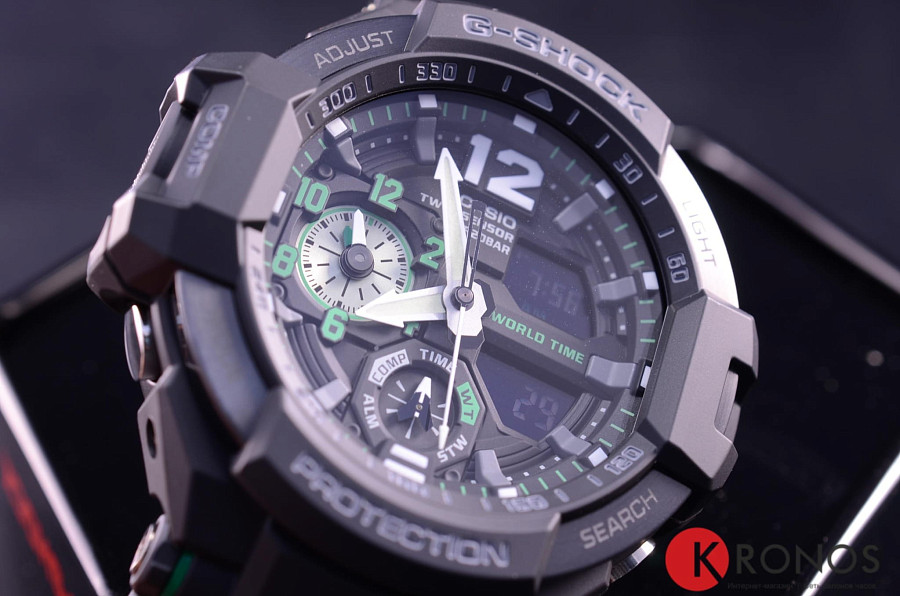 Часы Casio G-Shock GA-1100-1A3 — электронные, пластик