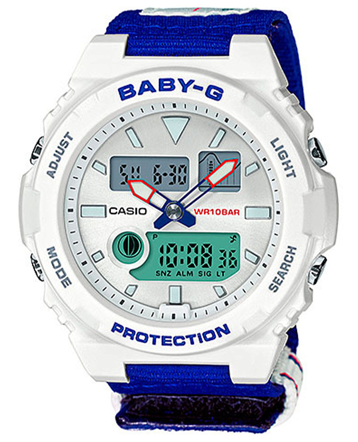 Часы Casio Baby-G BAX-125-2A — женские, белый