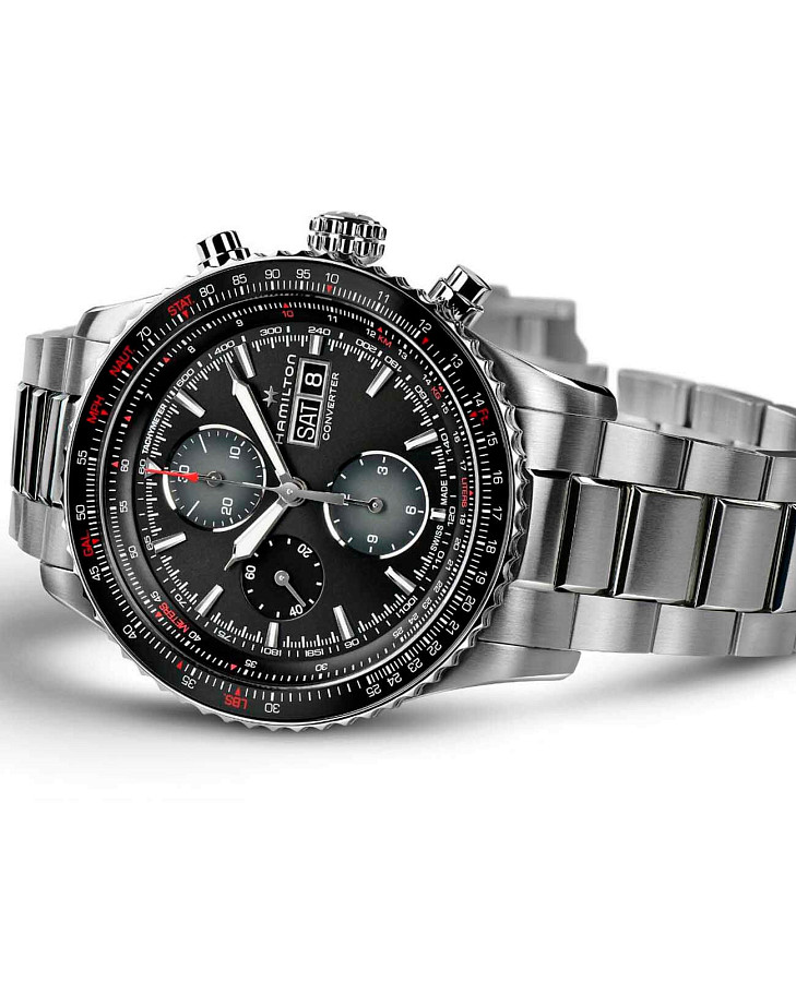 Часы Hamilton Khaki Aviation Converter H76726130 — нержавеющая сталь, мужские