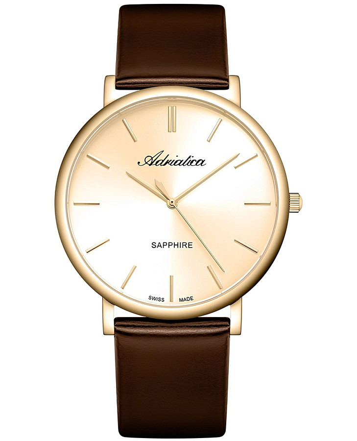 Часы Adriatica A8338.1B11Q — мужские, золотой