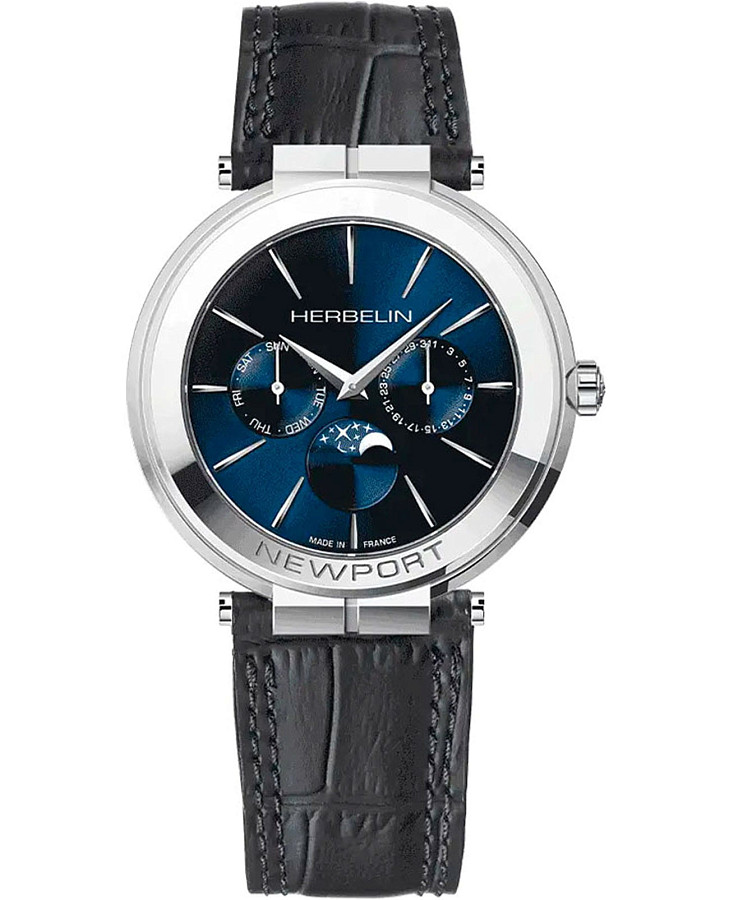 Часы Herbelin Newport Slim 12722AP15 — мужские, синий