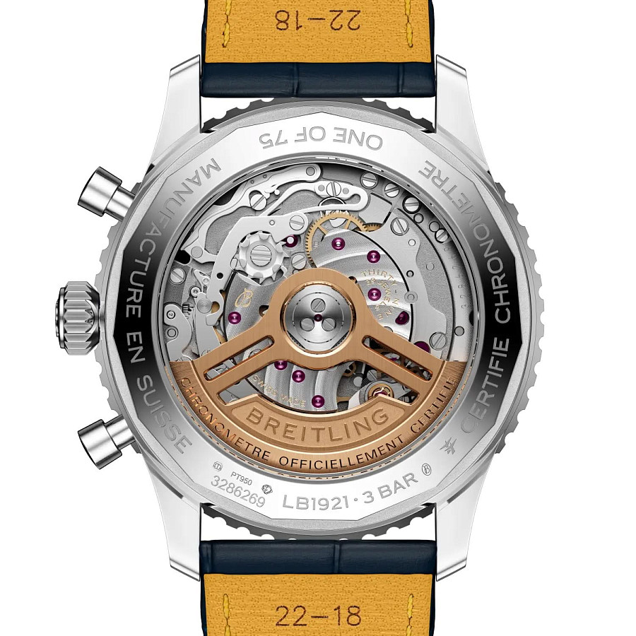 Часы Breitling Navitimer B19 Chronograph 43 Perpetual Calendar LB19211A1C1P1 — кожаный, мужские