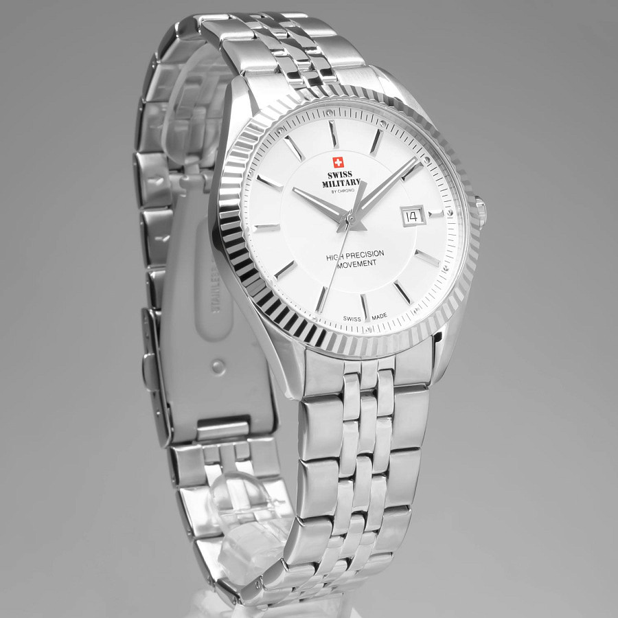 Часы Swiss Military by Chrono Сверхточные SM34065.02 — кварцевые, металл