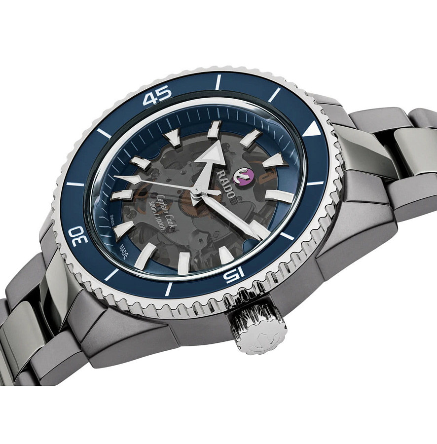 Часы Rado Captain Cook High-Tech Ceramic R32128202 — синий, сталь керамика
