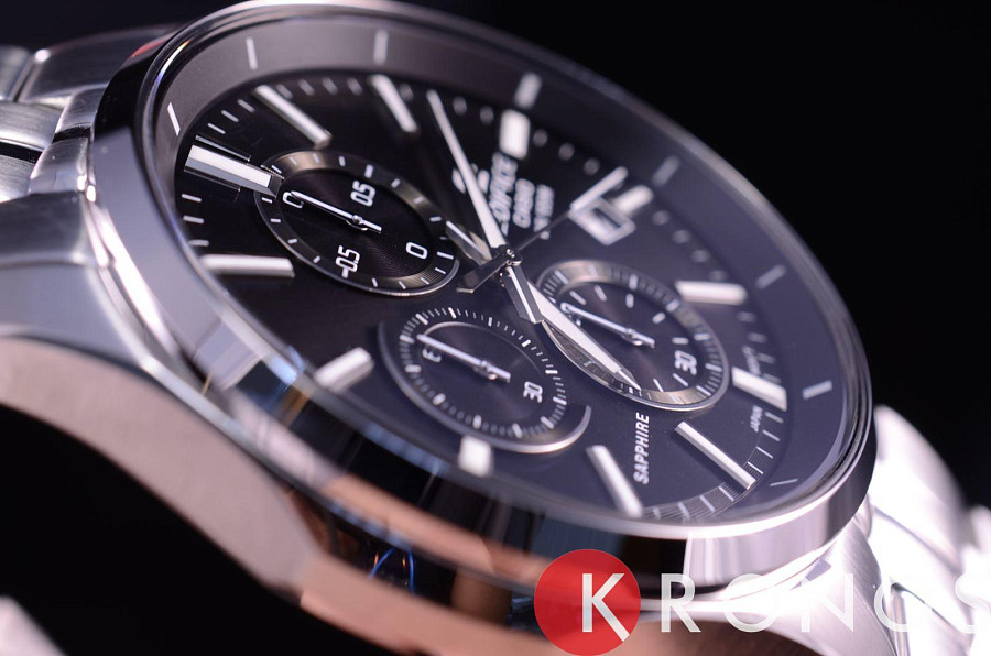 Часы Casio Edifice EFB-530D-1A — нержавеющая сталь, мужские