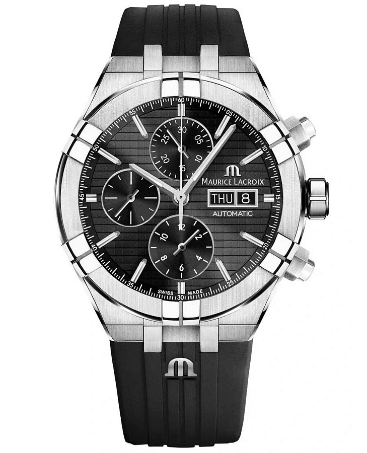 Часы Maurice Lacroix Aikon Automatic Chronograph AI6038-SS00B-330-2 — механические, сталь металл
