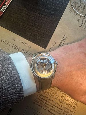 Фото покупателя: Швейцарские механические наручные часы Tissot Chemin des Tourelles Squelette T139.836.16.261.00