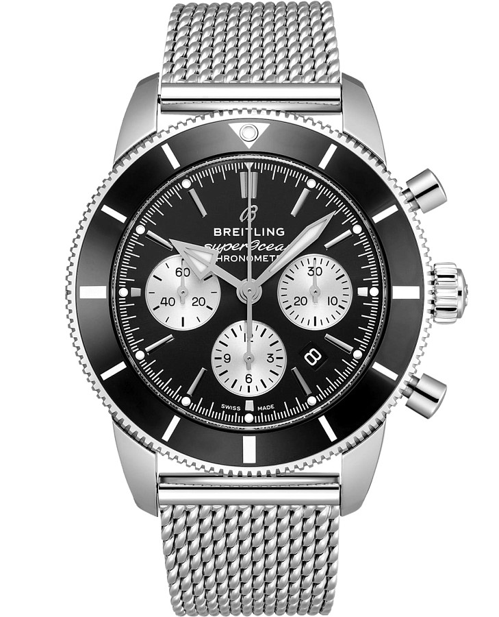 Часы Breitling Superocean Heritage B01 Chronograph 44 AB0162121B1A1 — мужские, черный