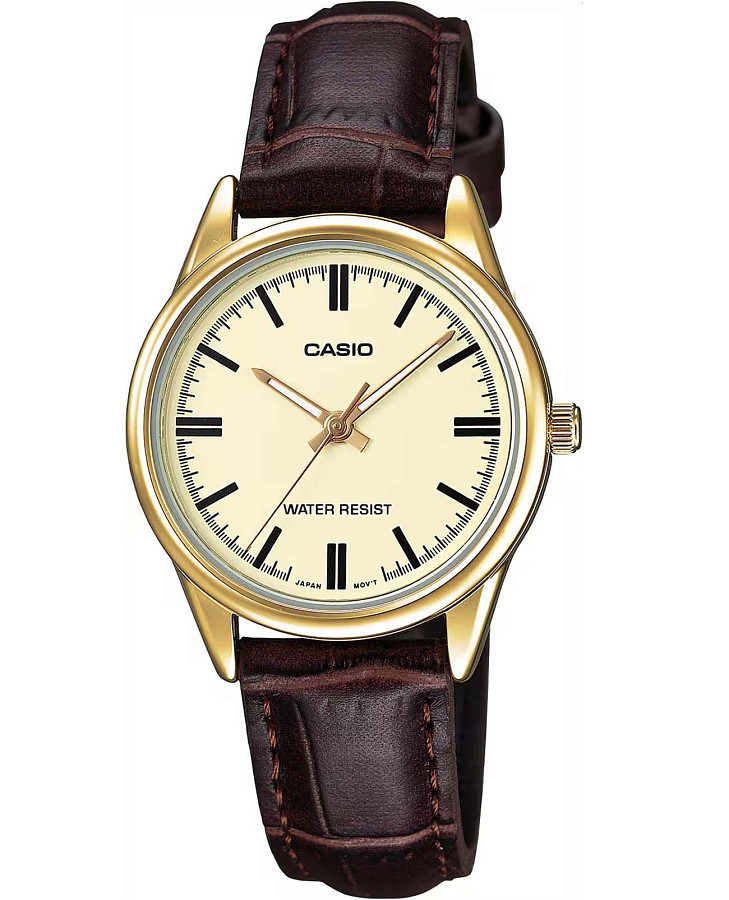 Часы Casio Collection Standard LTP-V005GL-9A — женские, бежевый