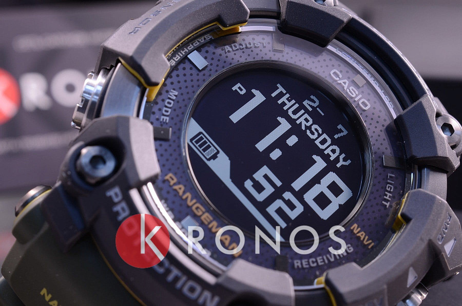 Часы Casio G-Shock GPR-B1000-1B — электронные, сталь металл пластик