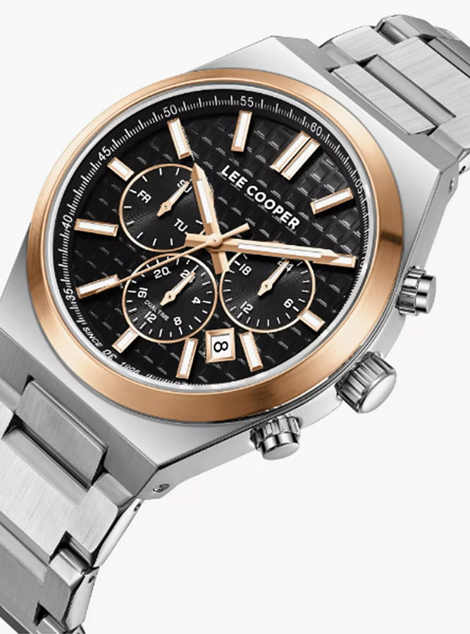 Часы Lee Cooper LC08084.550 — кварцевые, металл суперметалл
