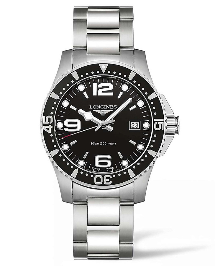 Часы Longines HydroConquest L3.740.4.56.6 — мужские, черный