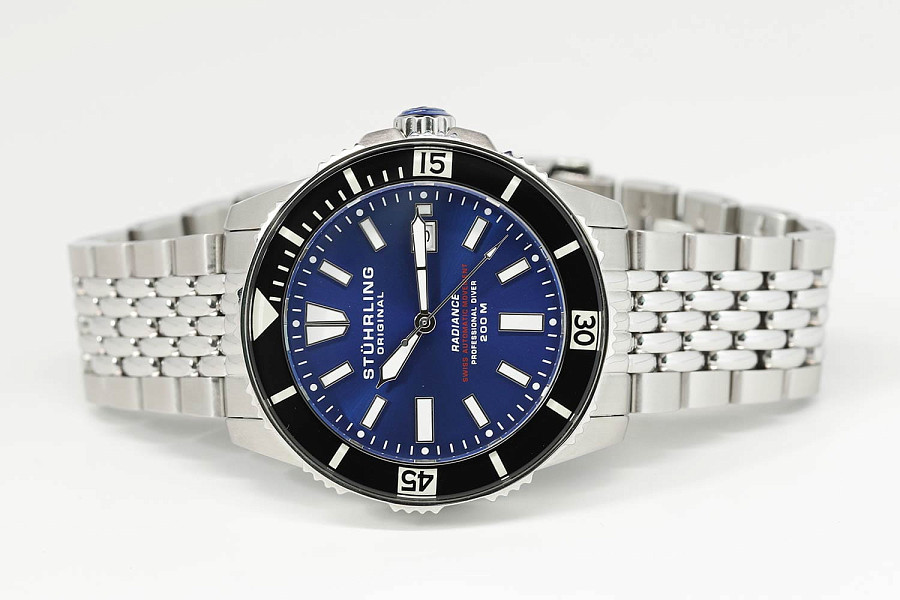 Часы Stuhrling Aquadiver 1006.03 — механические, сталь металл