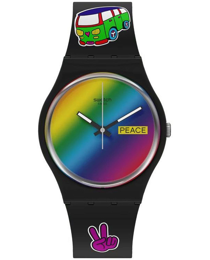 Часы Swatch Gent Bioceramic Standard SO31B101 — мужские, цветной