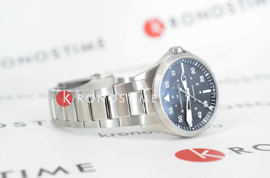 Часы Hamilton Khaki Aviation Pilot Auto H76305130 — нержавеющая сталь, мужские