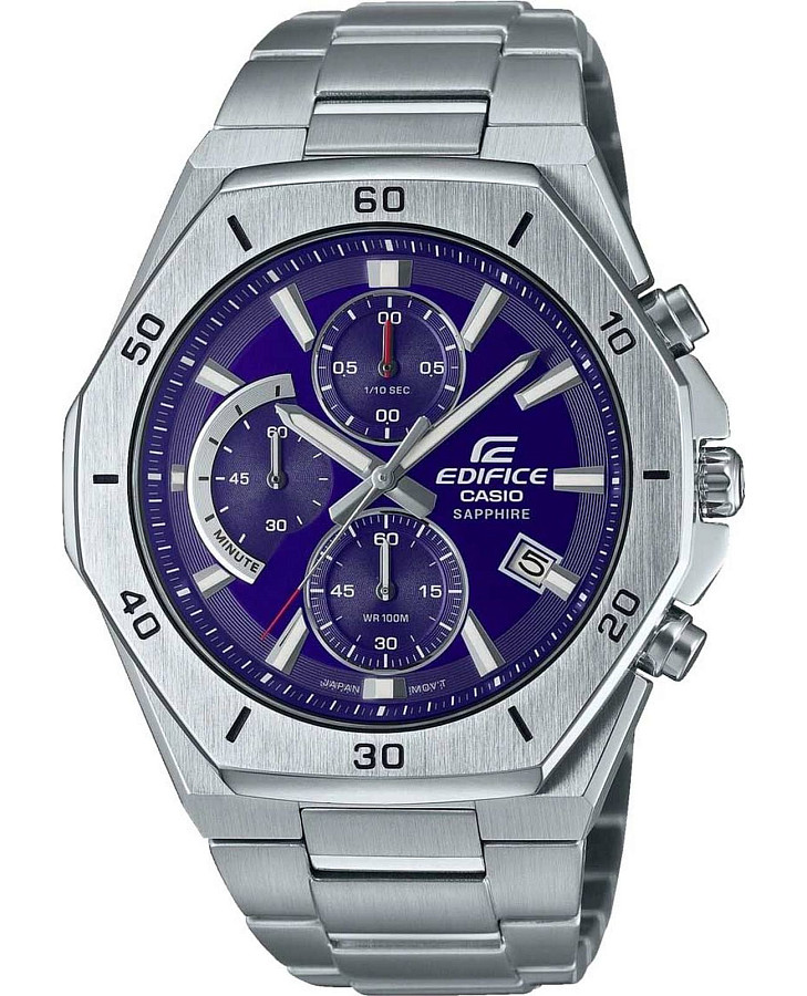 Часы Casio Edifice EFB-680D-2B — мужские, синий