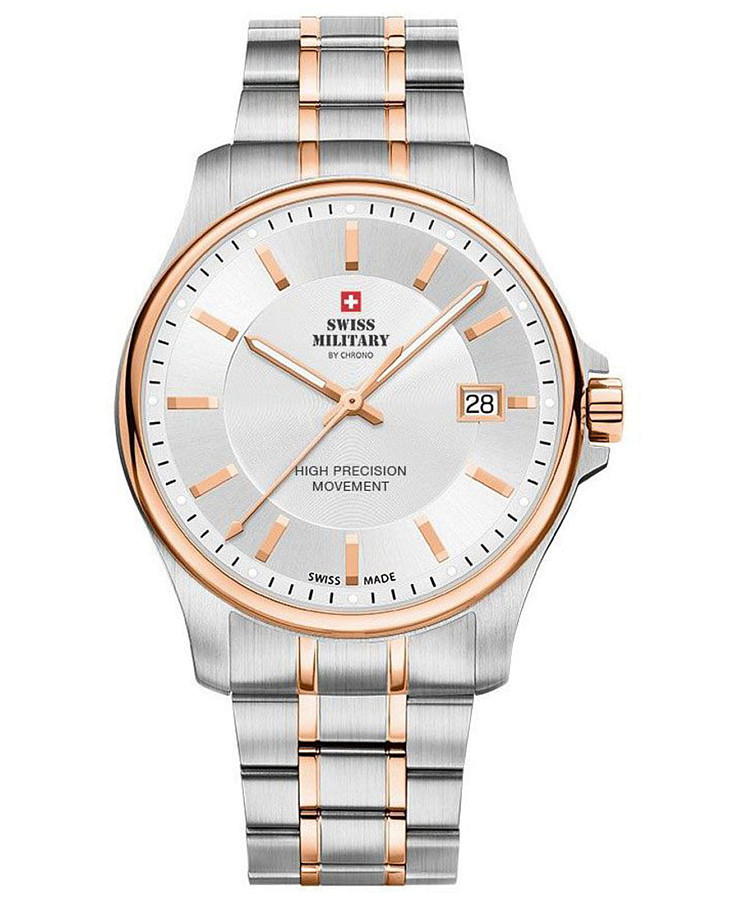 Часы Swiss Military by Chrono Сверхточные SM30200.07 — мужские, серебристый