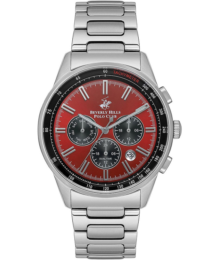 Часы Beverly Hills Polo Club BP3551X.380 — мужские, красный