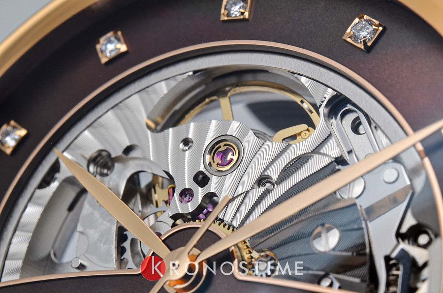 Часы Rado Centrix Automatic Diamonds Open Heart R30028902 — женские, высокотехнологичная керамика + нержавеющая сталь с pvd покрытием