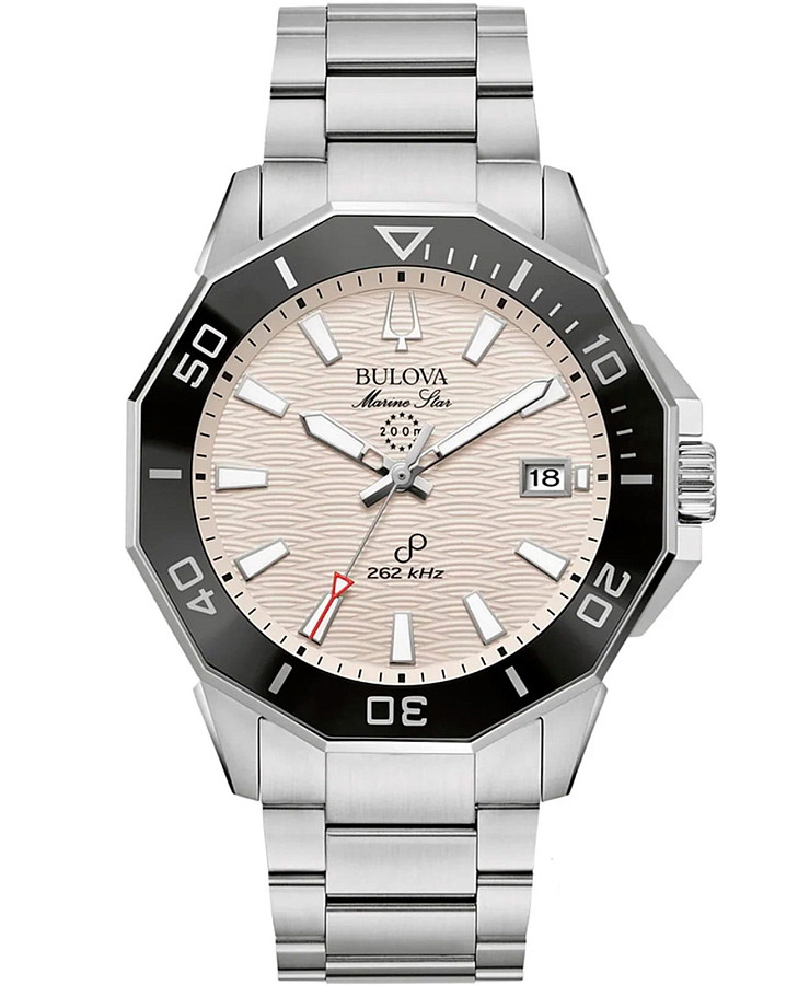 Часы Bulova Marine Star 96B426 — мужские, бежевый