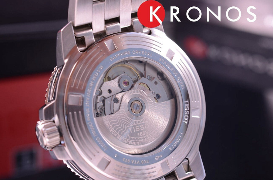 Часы Tissot Seastar 1000 Powermatic 80 T120.407.11.031.00 — серебристый, сталь металл