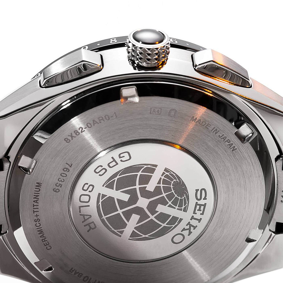 Часы Seiko Astron GPS Solar SSE127J1 — синий, металл титан