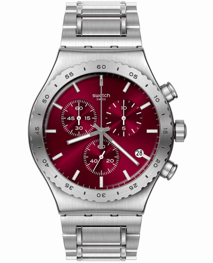 Часы Swatch I New Chrono YVS499G — мужские, красный