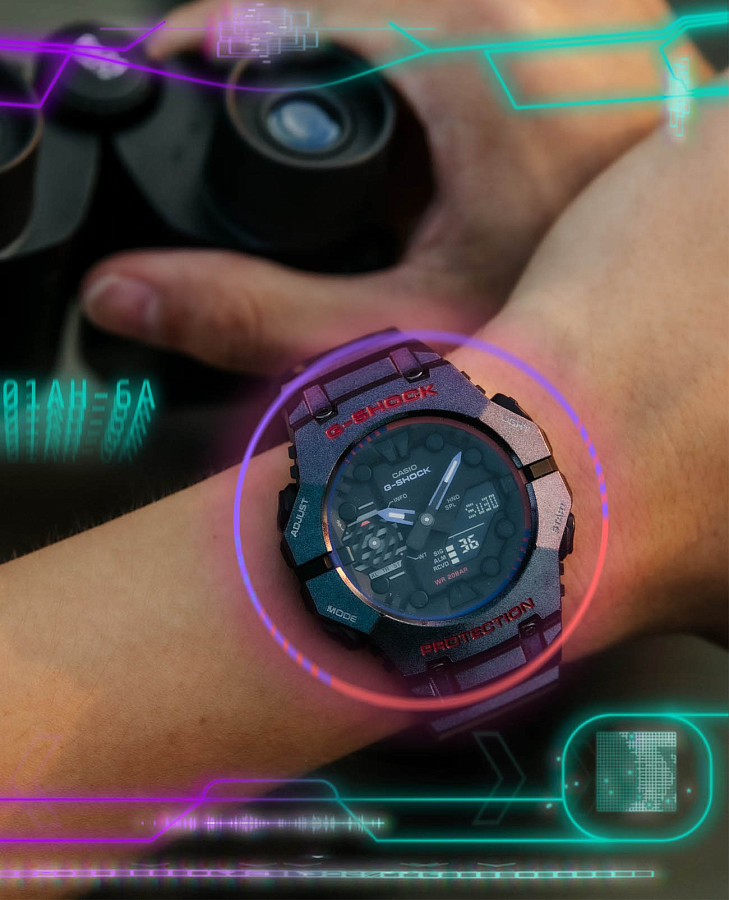 Часы Casio G-Shock GA-B001AH-6ADR (GA-B001AH-6A) — электронные, пластик