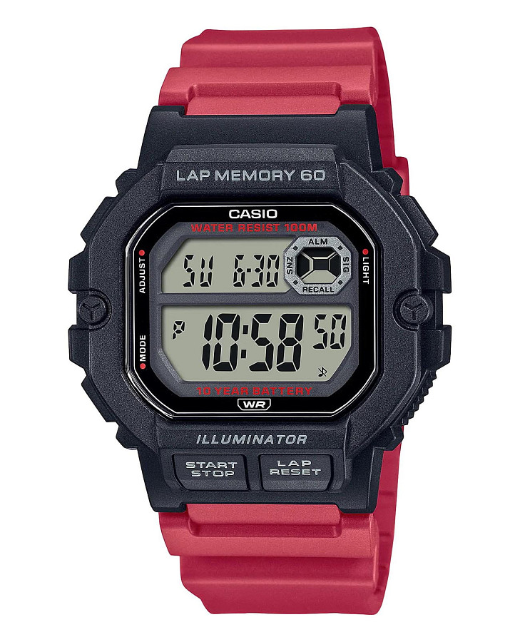Часы Casio Collection WS-1400H-4AVDF (WS-1400H-4A) — мужские, серый