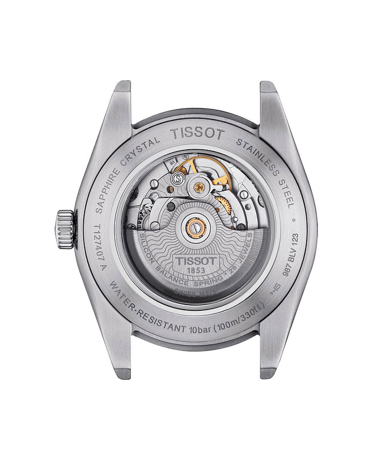 Часы Tissot Gentleman Powermatic 80 Silicium T127.407.11.031.00 — сталь металл, Швейцария