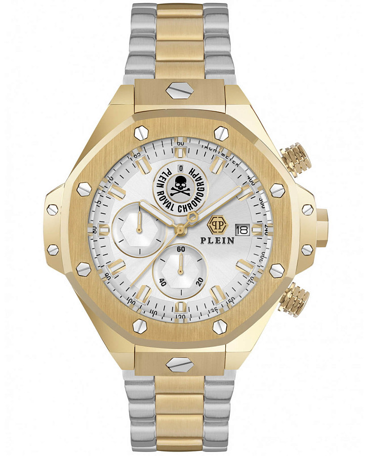 Часы Philipp Plein Plein Chrono Royal PWLFA0525 — мужские, серебристый