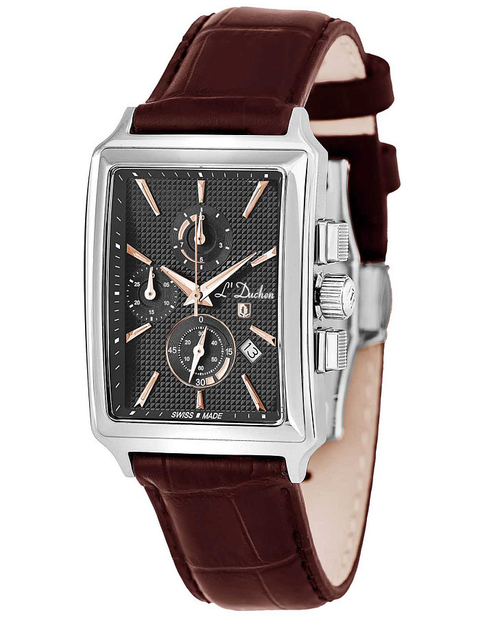 Часы L'Duchen Adventure Chrono D 612.12.32 — кварцевые, металл сталь