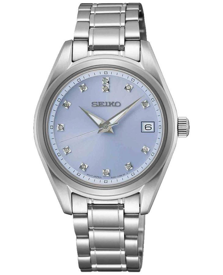 Часы Seiko Diamond Collection SUR581P1 — женские, голубой
